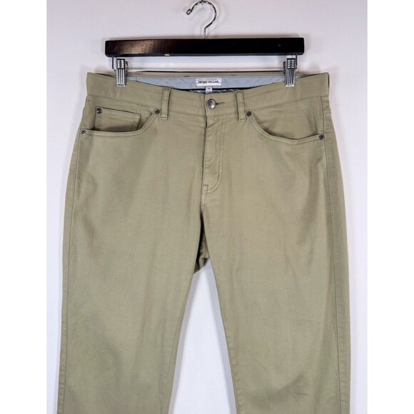 Peter Millar Mens Pants Khaki Chino Straight Crown Performance Stretch Golf 33x2 - Picture 5 of 10